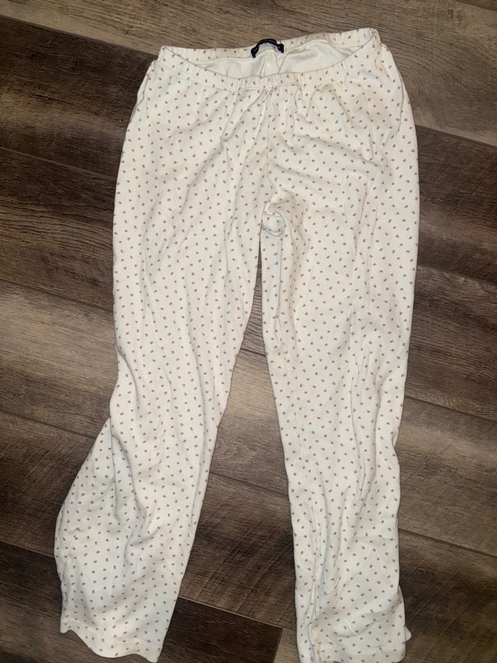 Brandy Melville PJ Pants with Tiny Pink Floral Print